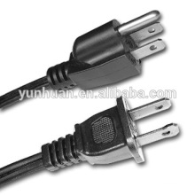 2 prong polarized US black power cord UL listed